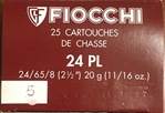Fiocchi 24 ga 2 1/2" 11/16 oz 1280 Vel - F24ga