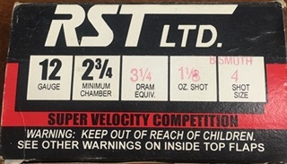 OUT OF STOCK*** RST LTD. 12 GA 2 3/4